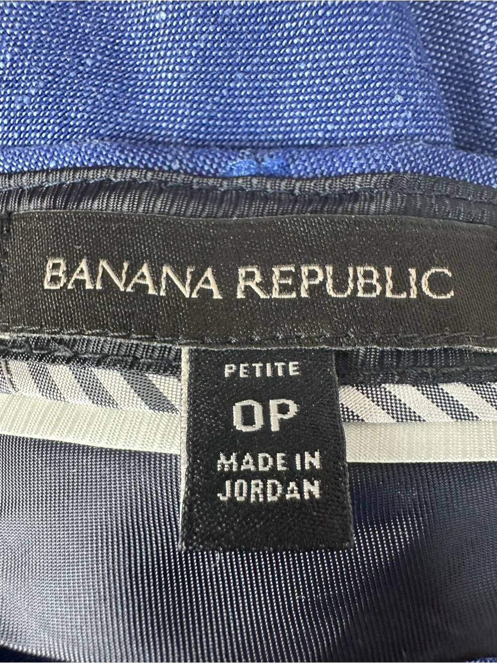 Banana Republic Women’s Royal Blue Linen Blend Chinos Size 0P